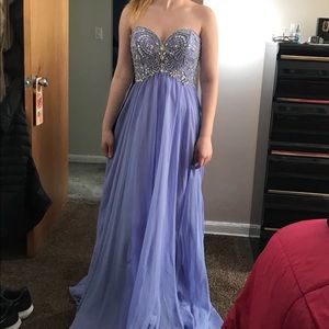 Periwinkle prom dress
